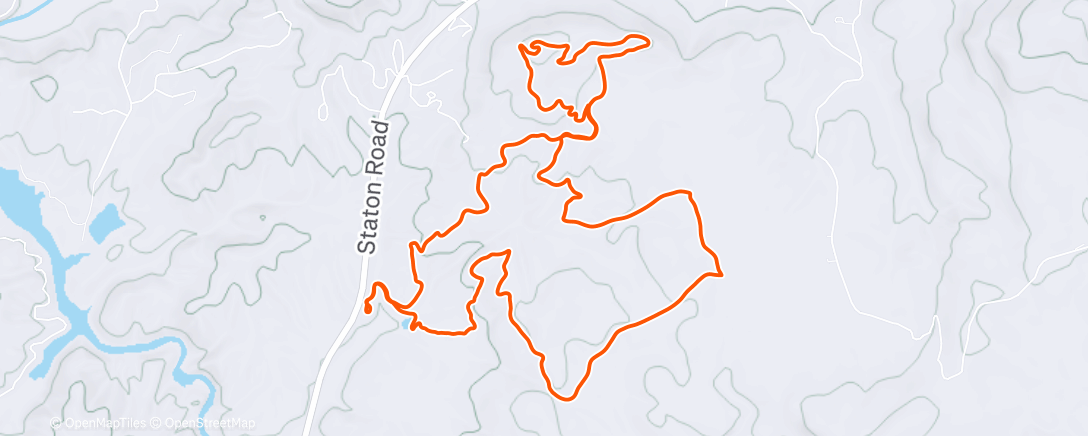 Map of the activity, Afternoon Ride