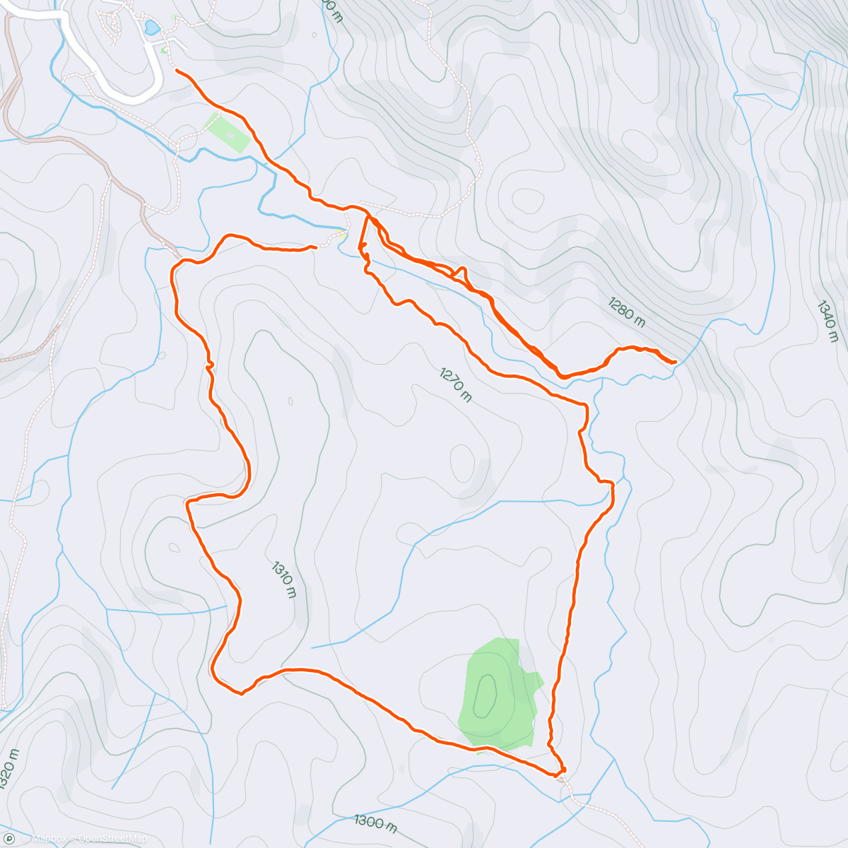 Mapa da atividade, Caminhada Serra do Caraça MG