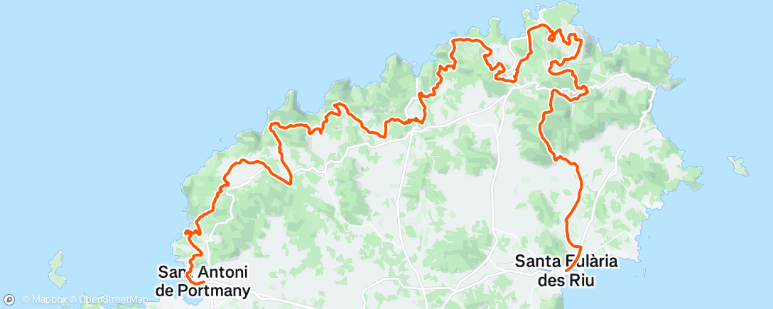 Map of the activity, Etapa 2 Vuelta Ibiza, 4os