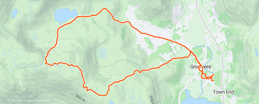 Map of the activity, Working down at the OMM Lite Weekend, where I’m doing two running talks. So sneaked out for a sunny run up to Easedale Tarn.