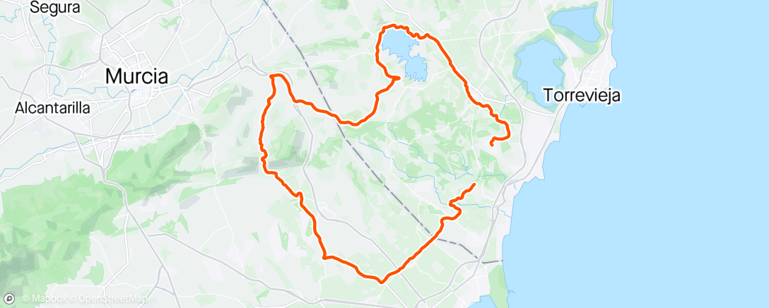 Map of the activity, Morning Roller Ski