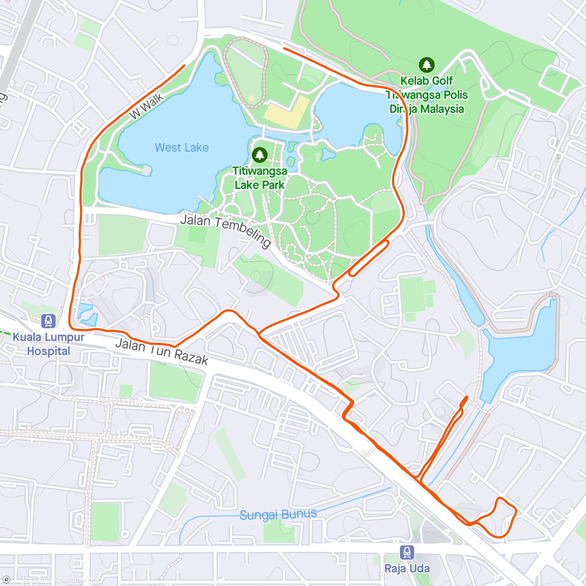 Map of the activity, Runstreak day 478 - 40’ E