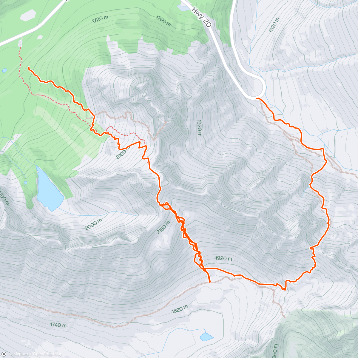 Map of the activity, A snowpack in its birthday suit