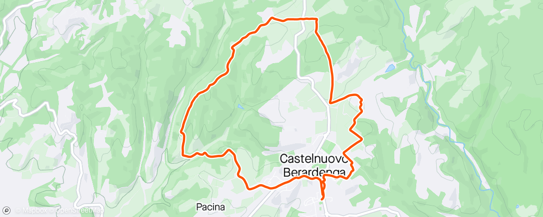 Map of the activity, Val Cortese, Rancia e orti vari