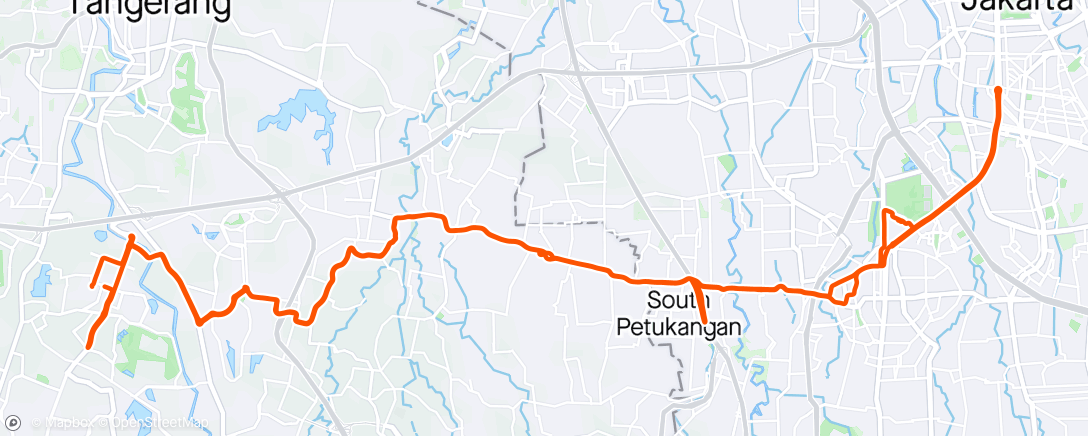 Map of the activity, Morning Ride