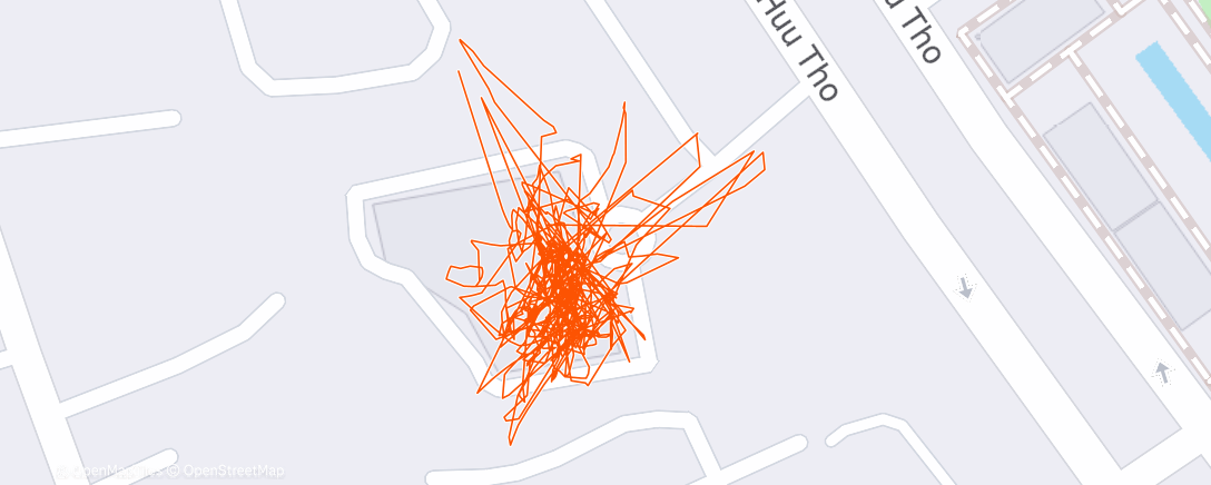 Map of the activity, Afternoon Swim