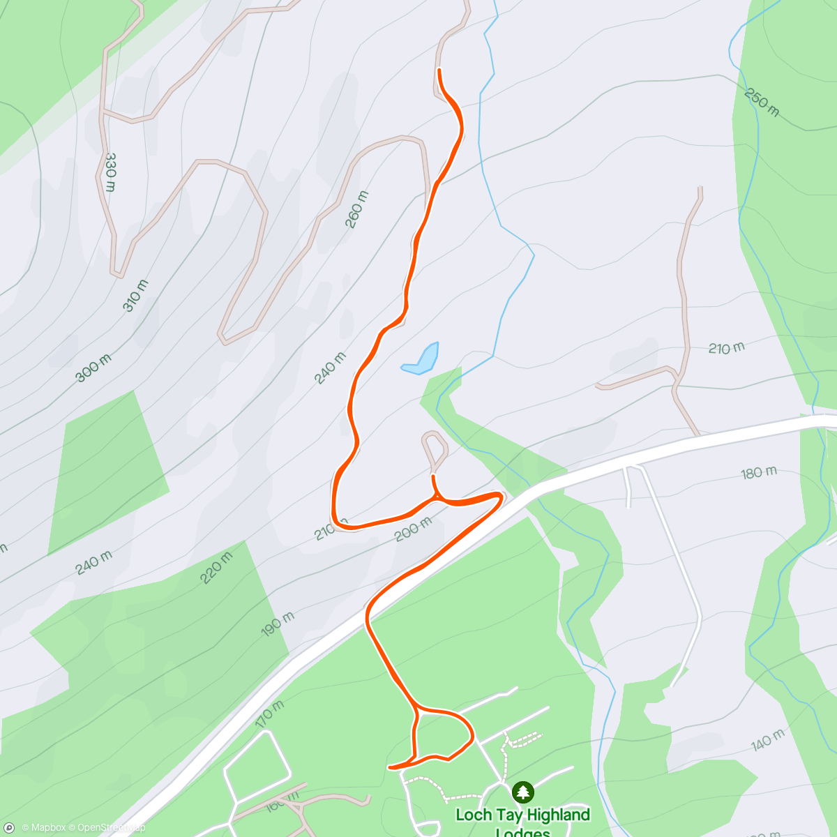 Map of the activity, Evening Walk with Loki