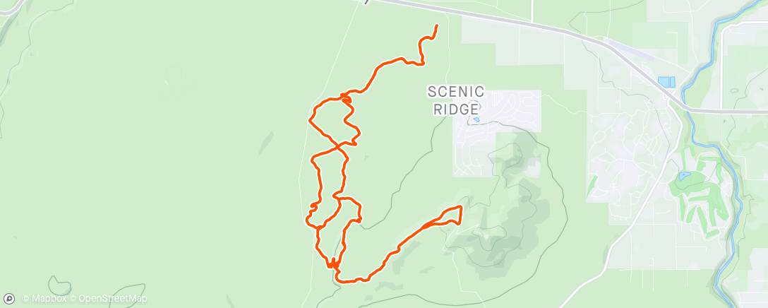 Map of the activity, Cline & Cascade View