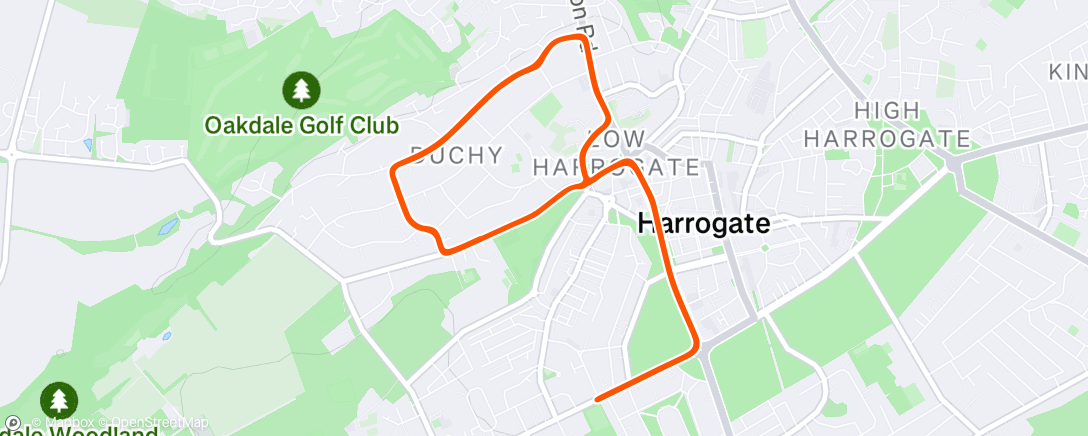 Map of the activity, Zwift - Race: HISP Sprint Racing League (stage 4) (A) on Duchy Estate in Yorkshire