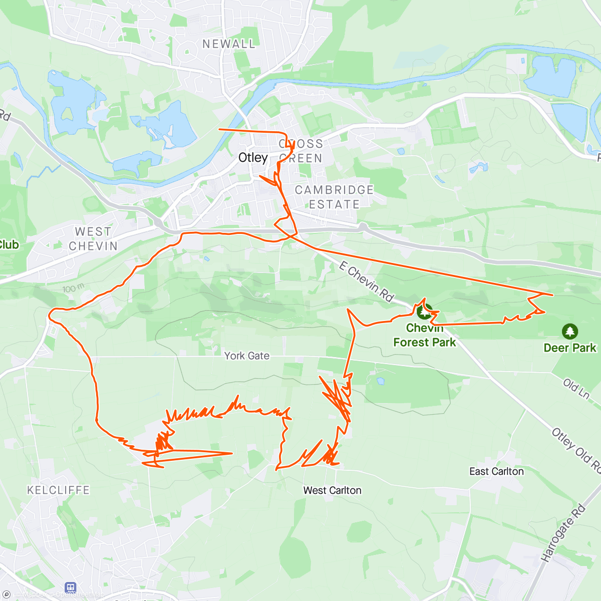 Map of the activity, Chevin