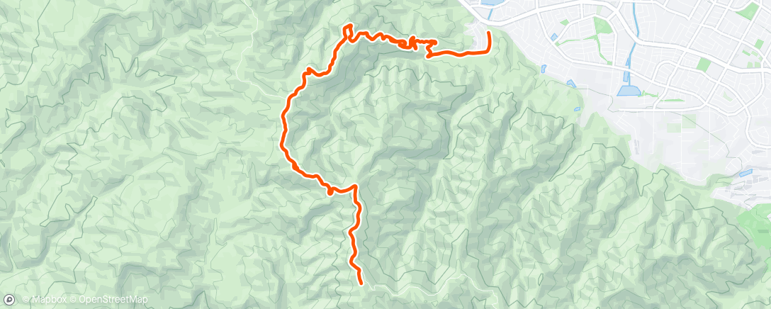 Map of the activity, Morning Mountain Bike Ride