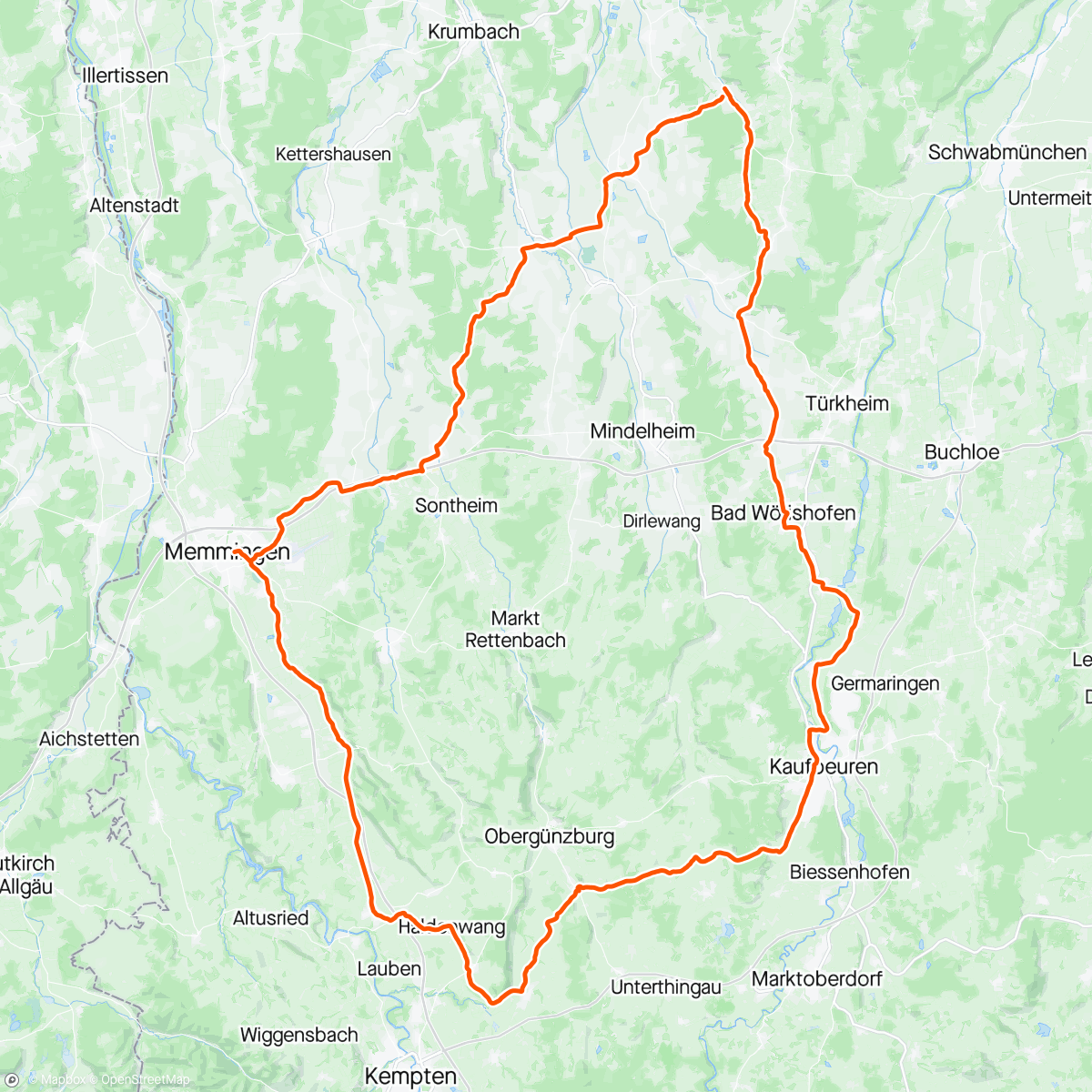 Map of the activity, Ga Road