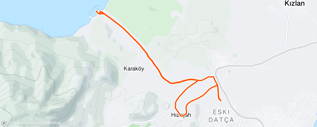 Map of the activity, Afternoon Ride