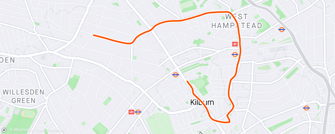 Map of the activity, Run with Kate 🥰