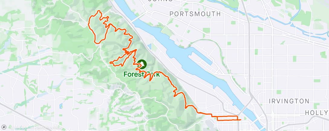 Map of the activity, Riding With Bob!