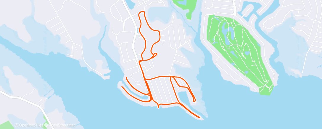 Map of the activity, Morning Run