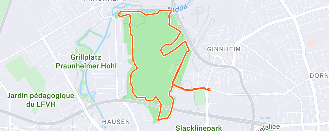 Карта физической активности (Traditionelle Weihnachtsrunde mit der parkrun Crew ❤️)