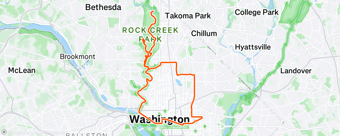 Map of the activity, Afternoon Ride