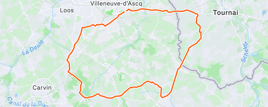 Map of the activity, Morning Ride