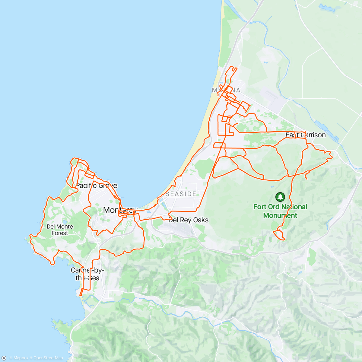 Karte der Aktivität „exploring Monterey”