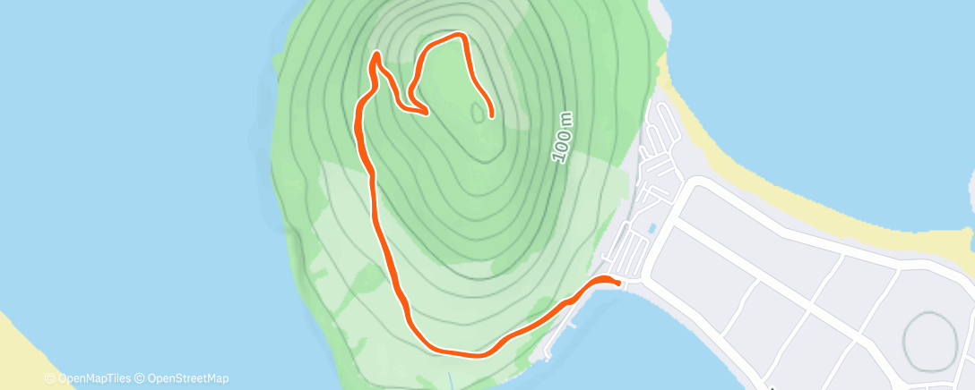 Map of the activity, Mount Summit Run