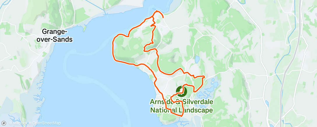 Map of the activity, Lunch Hike