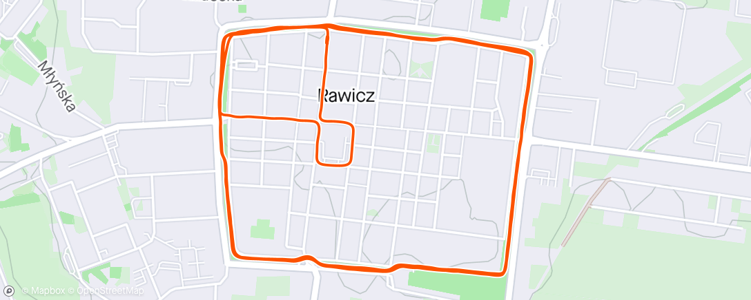 Map of the activity, Evening Skateboard
