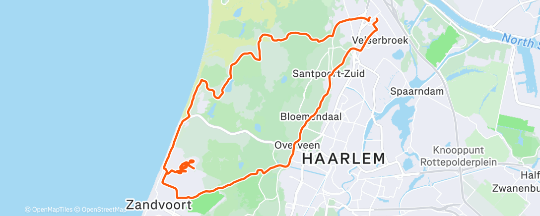 Карта физической активности (Lunch Ride)