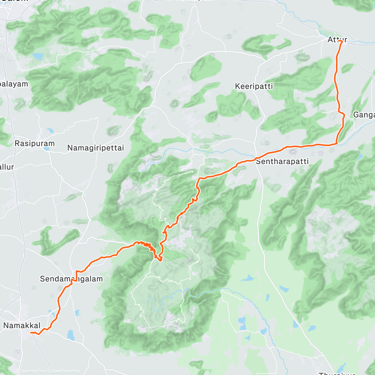 Map of the activity, Gravel-🇮🇳 Koli hills