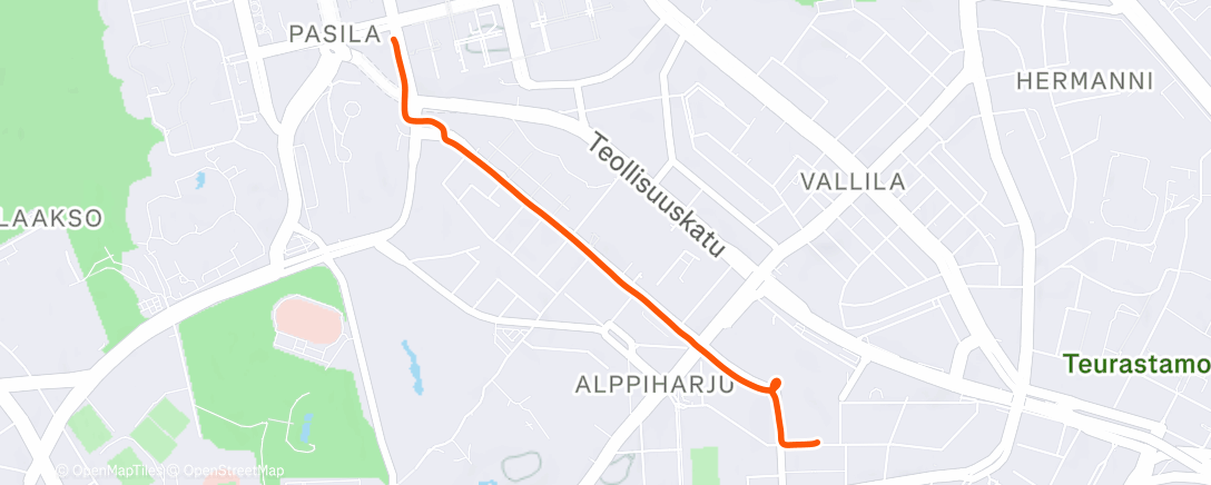 Map of the activity, Morning Ride