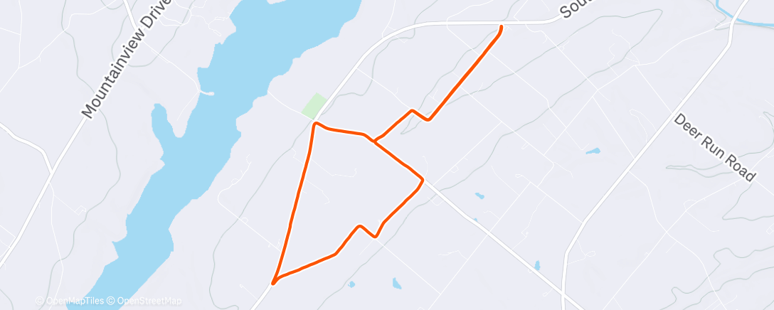 Map of the activity, Morning Run