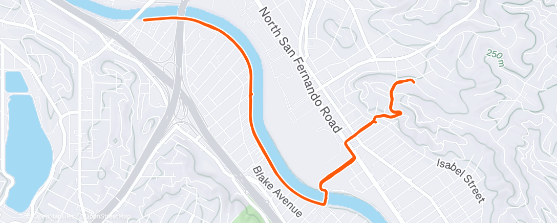 Map of the activity, cloud run