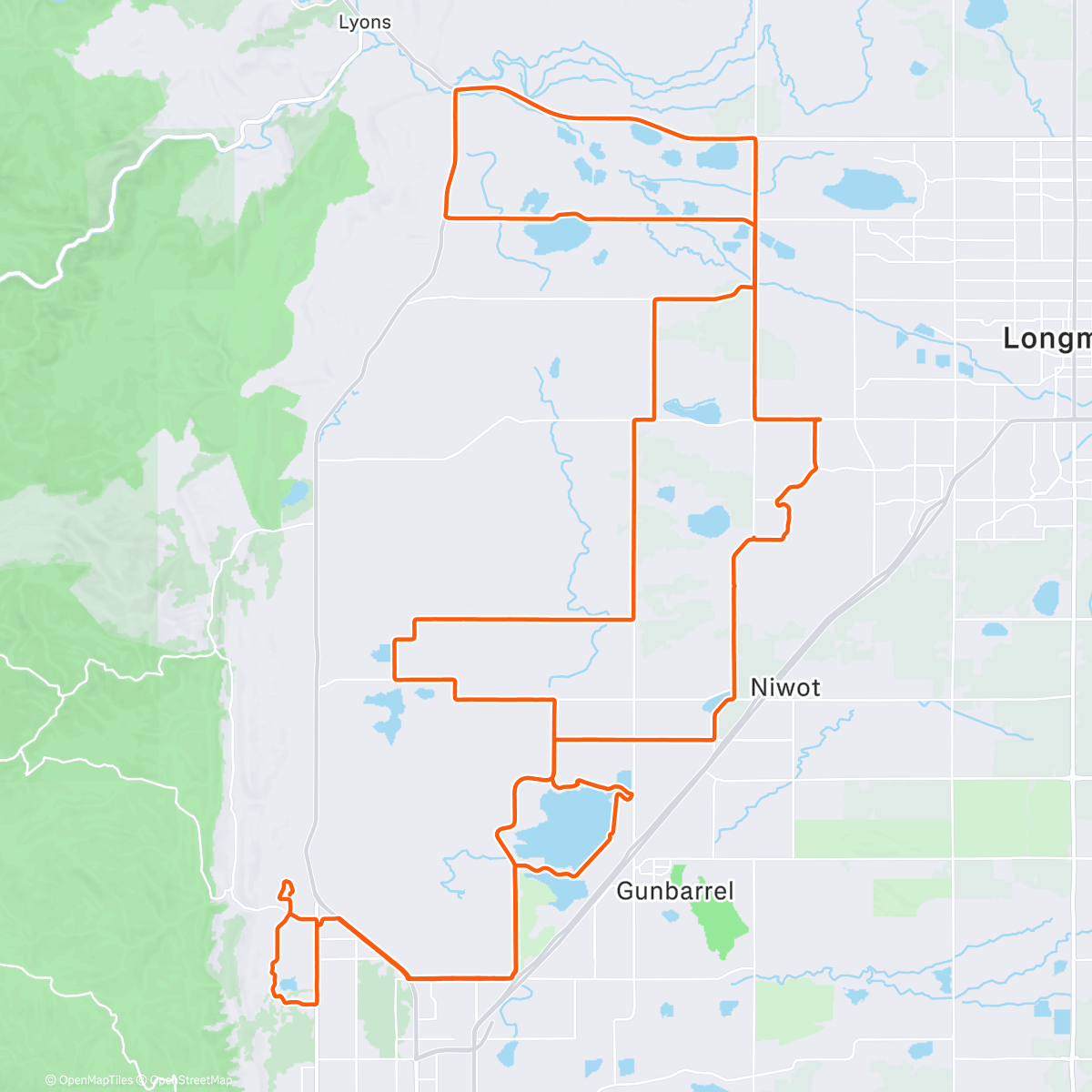 Peta aktivitas, Afternoon Ride