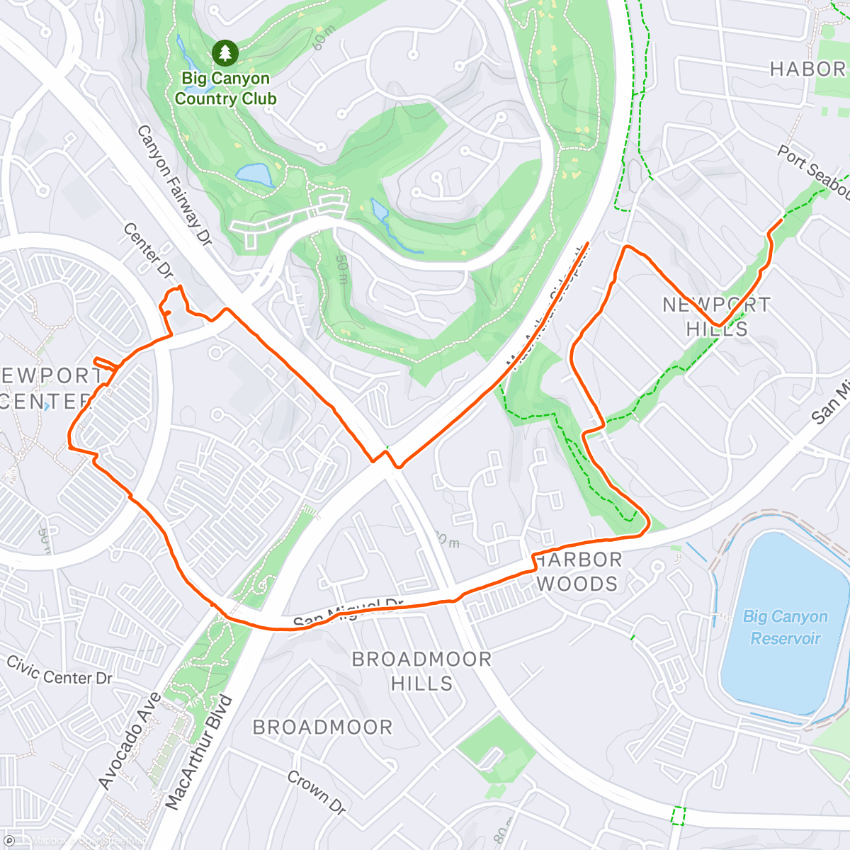 Map of the activity, Girls walk while the boys are camping!