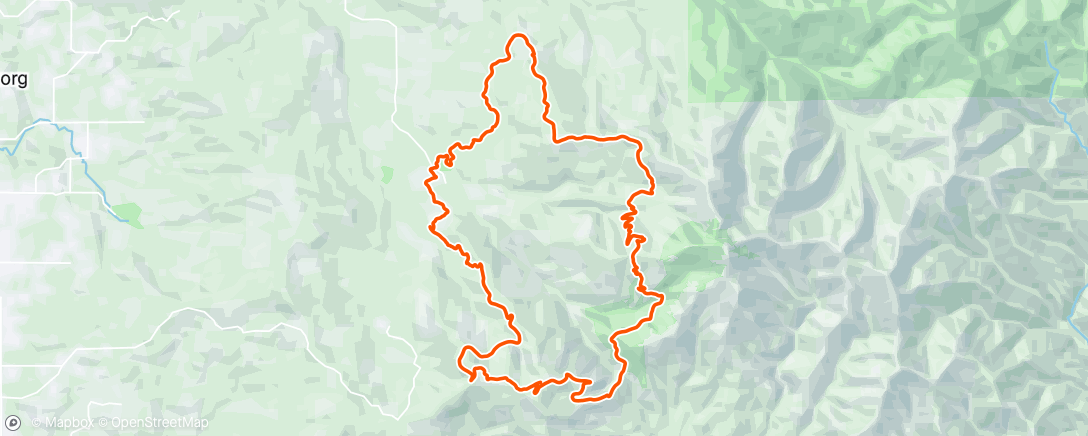 Map of the activity, Afternoon Mountain Bike Ride