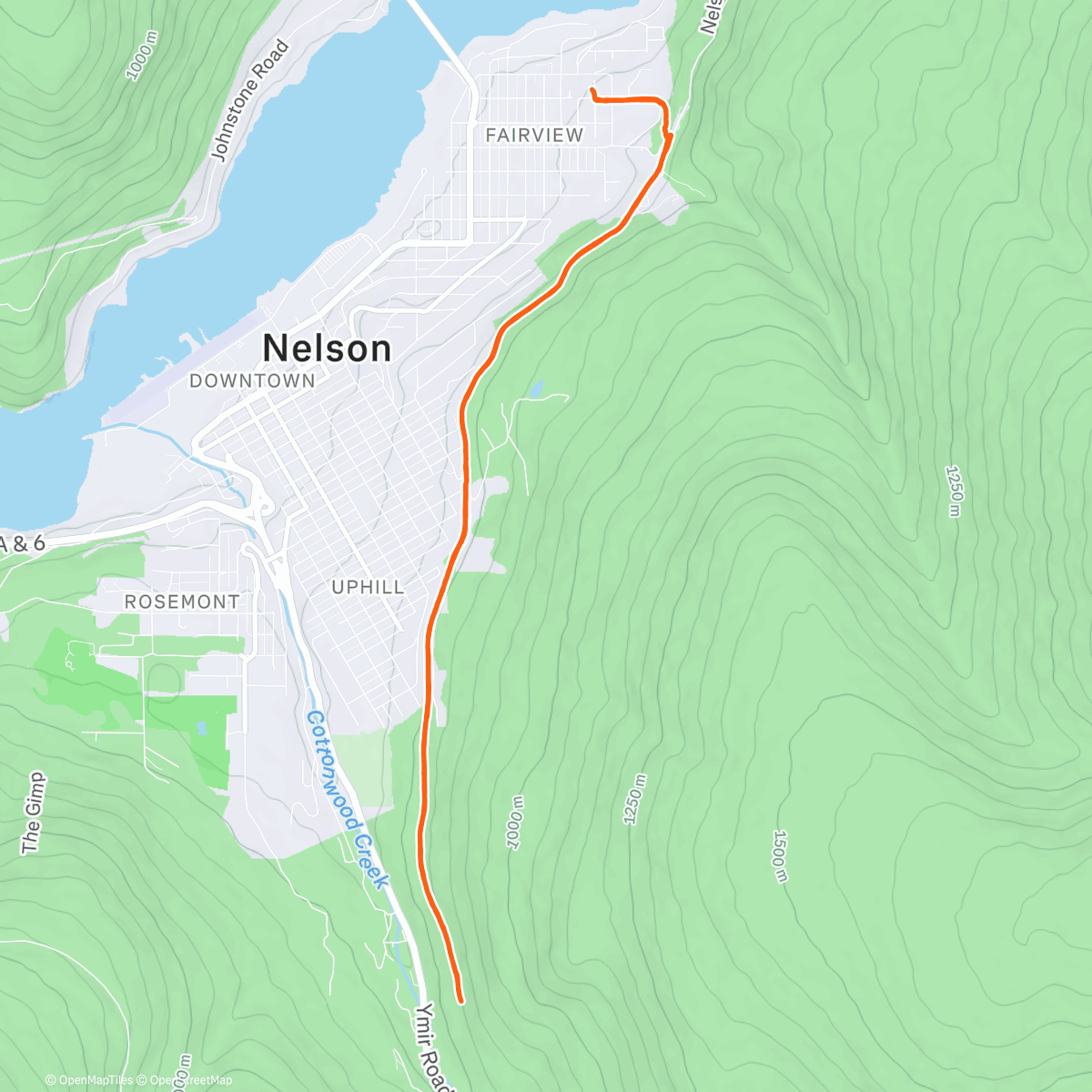 Map of the activity, Christmas scoot 🎄