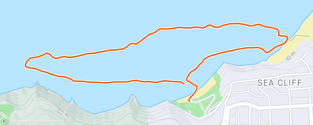 Map of the activity, Jumbly Ocean Swim