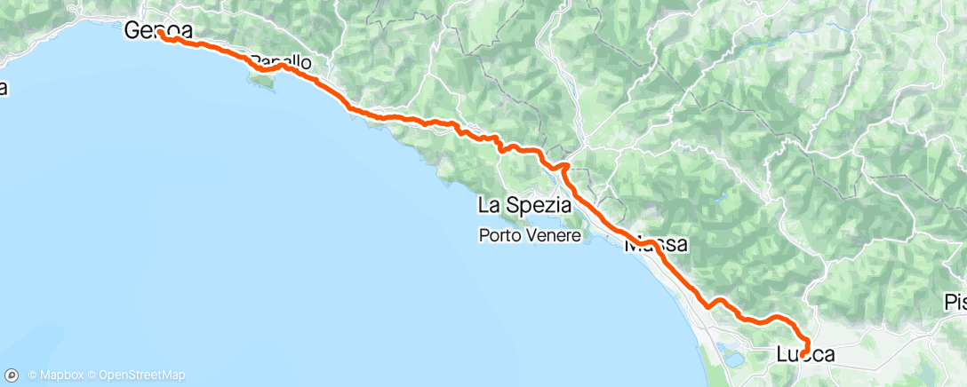 Map of the activity, Giro d’Italia 5 🇮🇹