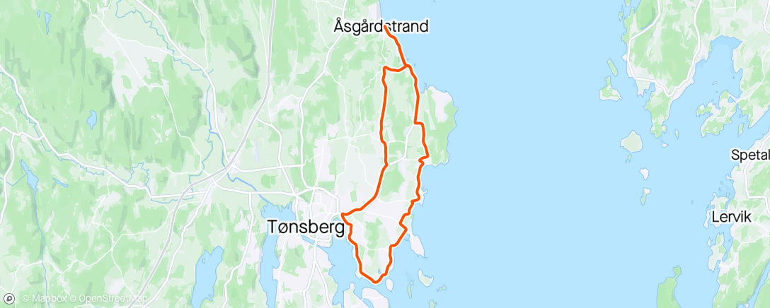 Mapa da atividade, En tur rundt Husvik, Ringshaug, Skallevold og Åsgårdstrand