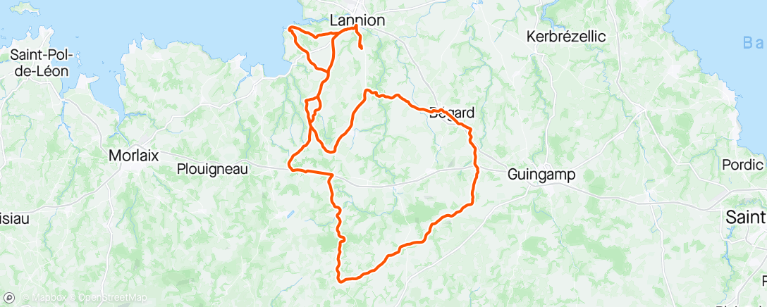 Map of the activity, Tour du Trégor Ploulec’h ☀️