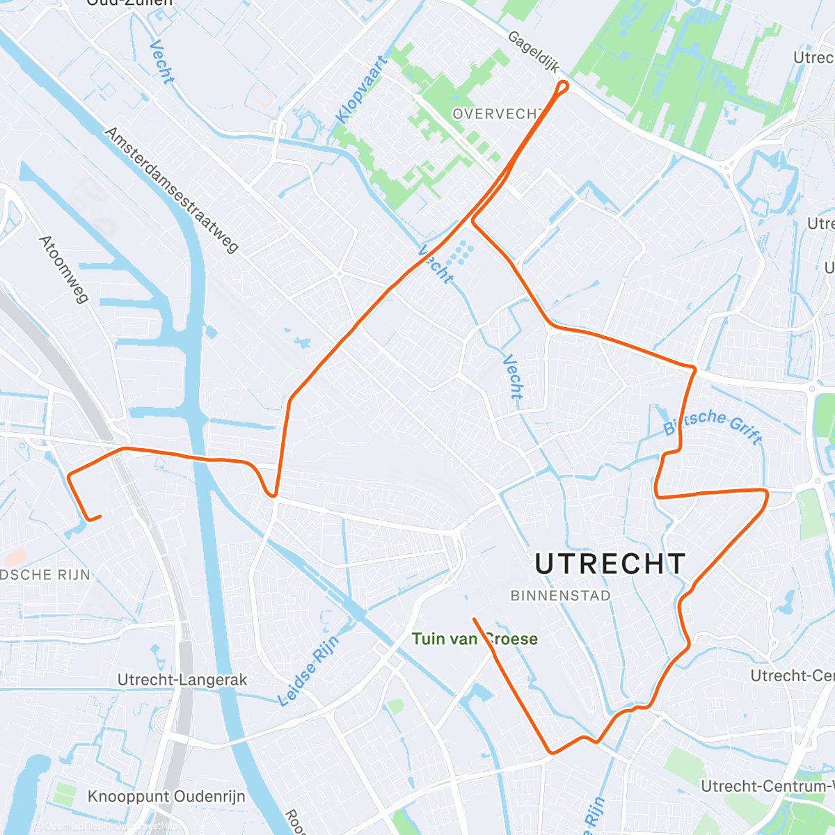 Map of the activity, ROUVY - La Vuelta 2022 | Stage 1 - Utrecht | NL
