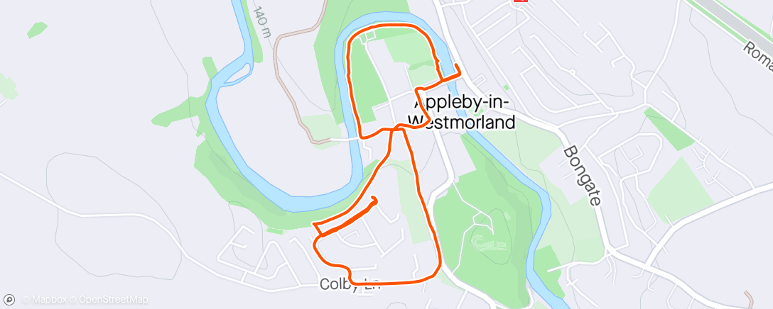 Map of the activity, Morning Walk With My Besties