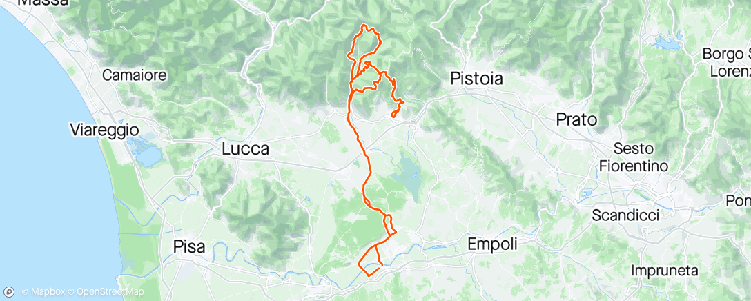 Map of the activity, Giro del Panino