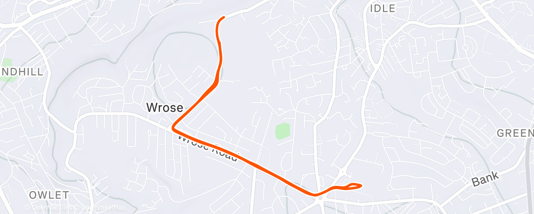 Map of the activity, Morning Run