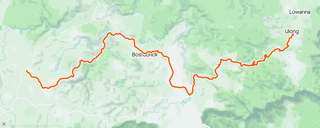 Map of the activity, Tour de rocks day 2