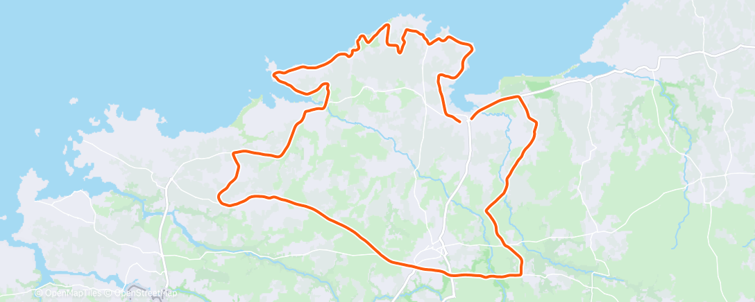 Map of the activity, Sortie tranquille, Groupe A, B et C