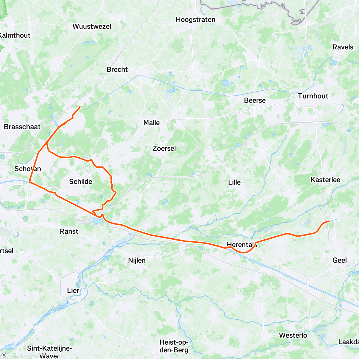 Map of the activity, Vo2max🤢