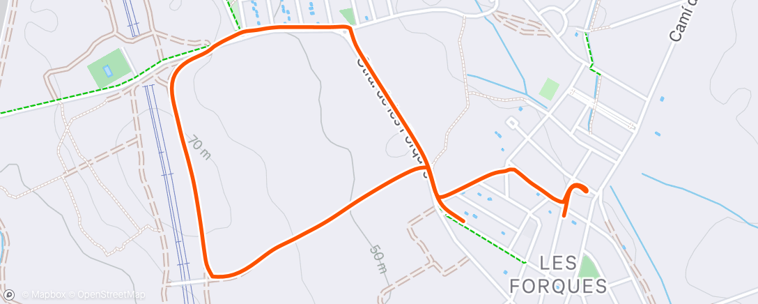 Map of the activity, Evening Walk