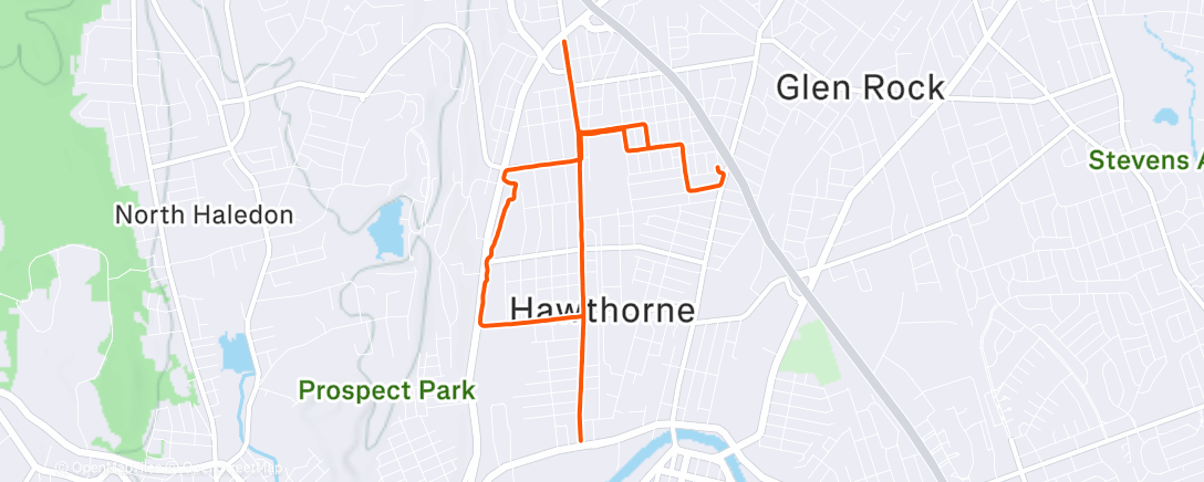 Карта физической активности (Afternoon Run)