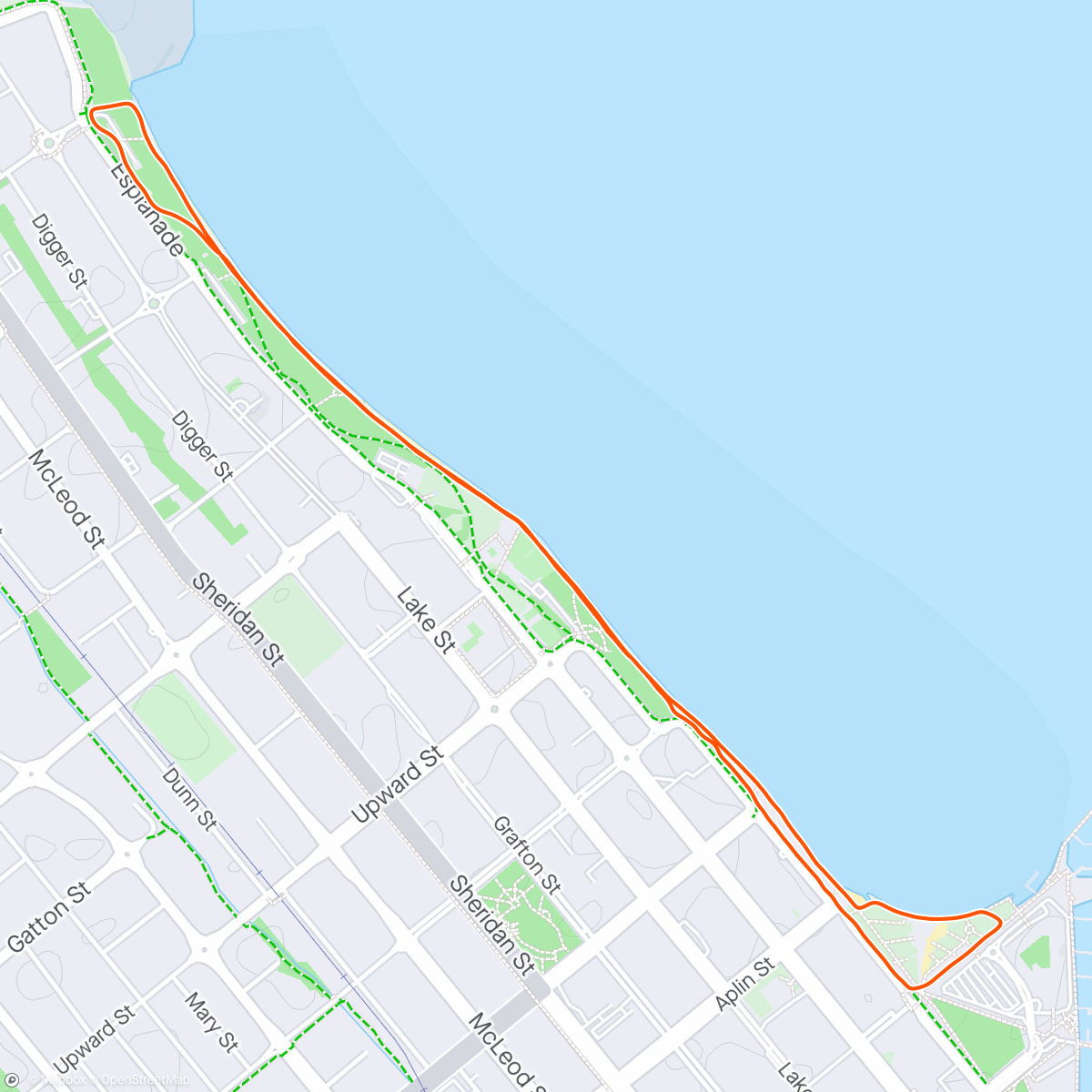 Map of the activity, Not-So-Chill Run Club: Soar Legs